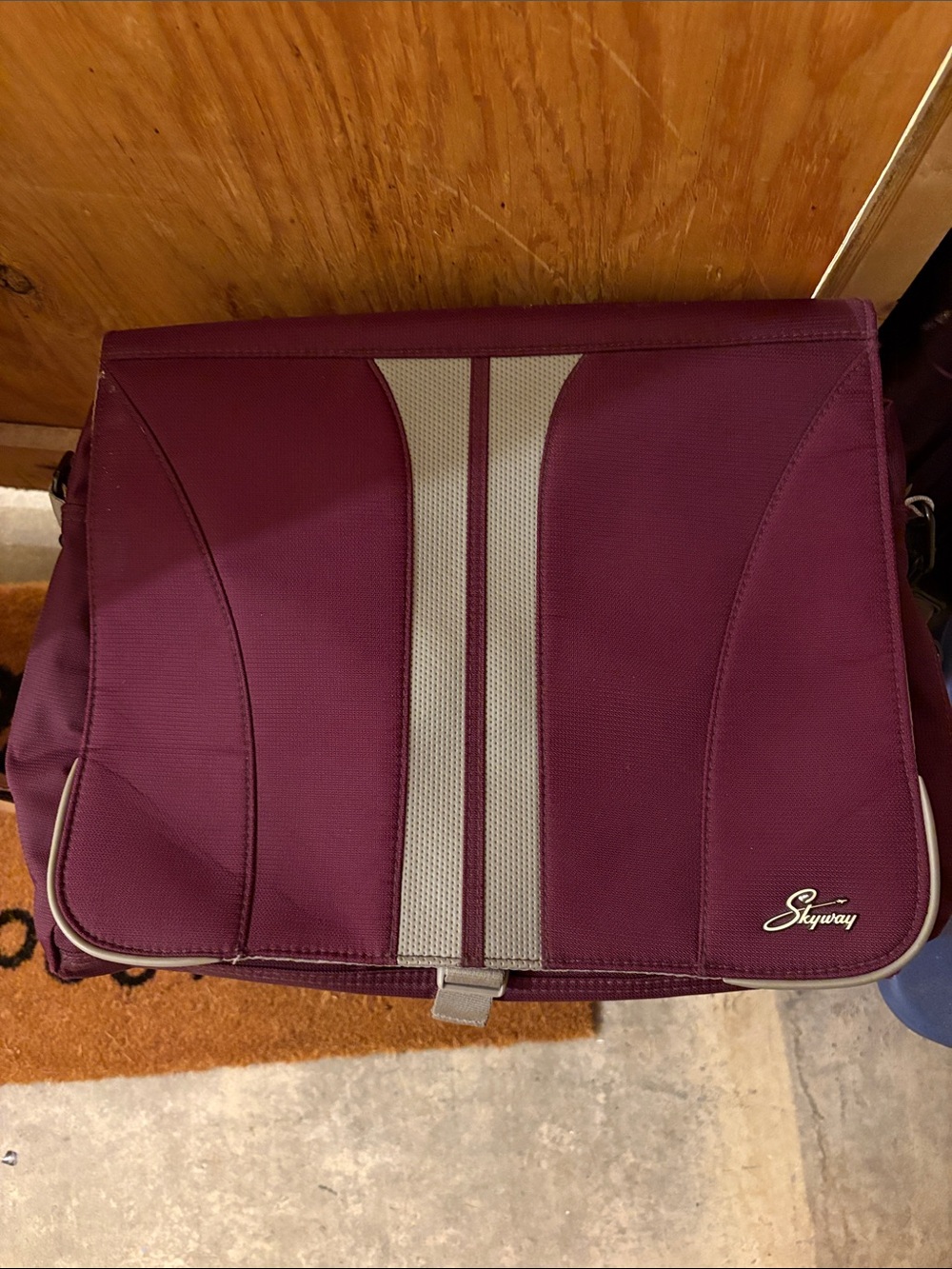 Purple & Grey Laptop Bag